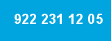 922 231 12 05 922 231 12 05